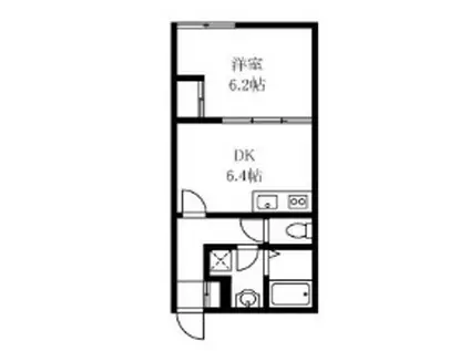 早稲田鶴巻IMAハウス(1DK/3階)の間取り写真