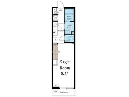 リブリ・葉月(1K/1階)の間取り写真