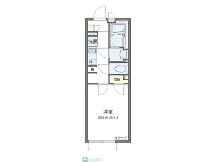 クレイノ高円寺(1K/1階)の間取り写真