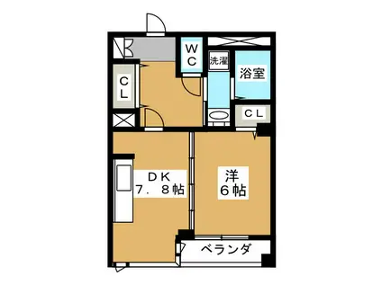 ネオハイム荻窪(1DK/1階)の間取り写真