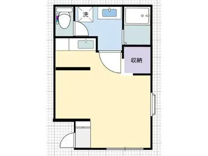 BEハウス(ワンルーム/1階)の間取り写真