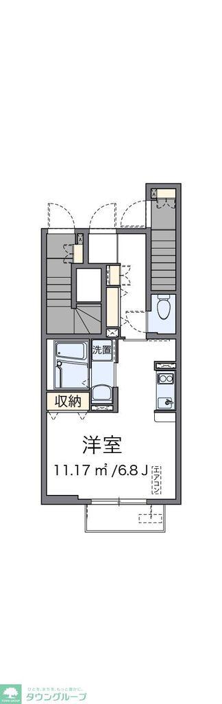 クレイノKEEP NEXTI(ワンルーム/1階)の間取り写真