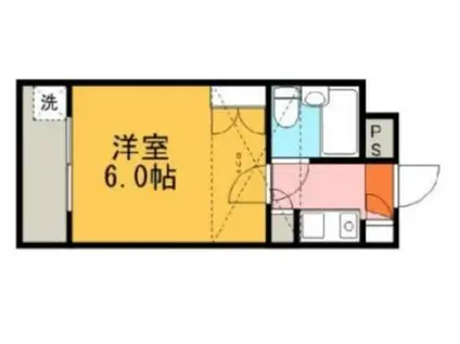 ジュネパレス津田沼第31(1K/1階)の間取り写真