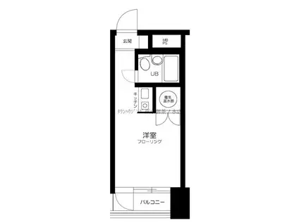 ラフィネお茶の水(ワンルーム/4階)の間取り写真