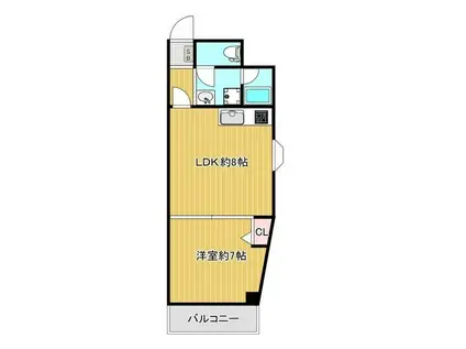 IDCドエルパークサイド(1LDK/1階)の間取り写真