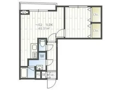 THE CLASS OMORI RESIDENCE(1LDK/5階)の間取り写真