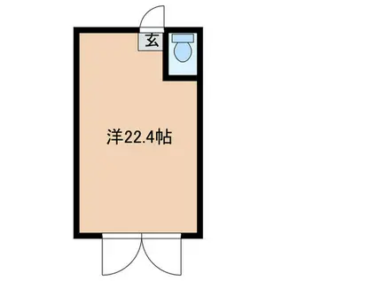 BEEHIVE西宮(ワンルーム/1階)の間取り写真