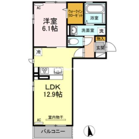 アル・ソーレ住吉(1LDK/3階)の間取り写真