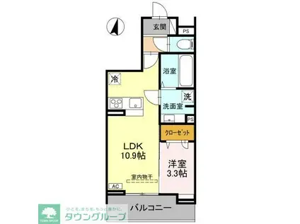 BEL CUORE YONO(1LDK/2階)の間取り写真