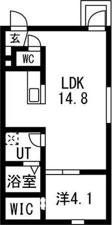 SEREINE NEFLIER(1LDK/1階)の間取り写真