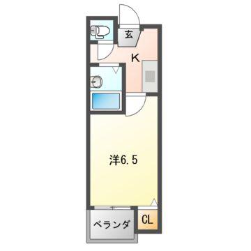 D・Hマンション(1K/2階)の間取り写真
