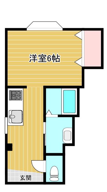 美貴マンション(1K/2階)の間取り写真