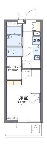 レオパレス駒草三好(1K/3階)の間取り写真