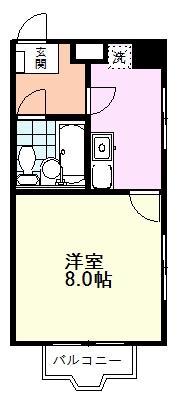 ハイツ・アルカディア(1K/3階)の間取り写真