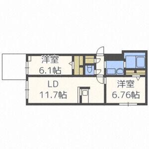C-SELECTION STELLAII(2LDK/3階)の間取り写真