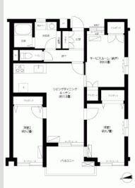 LSレジデンス高円寺(2SLDK/1階)の間取り写真