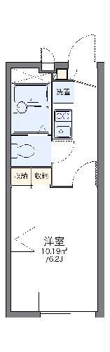 レオパレスイースト FIELD(1K/1階)の間取り写真