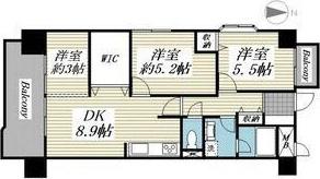 ロイヤルパレス泉中央(3SDK/1階)の間取り写真