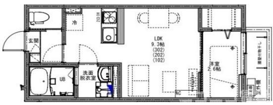 KEIAI RESIDENCE 南柏(1LDK/1階)の間取り写真