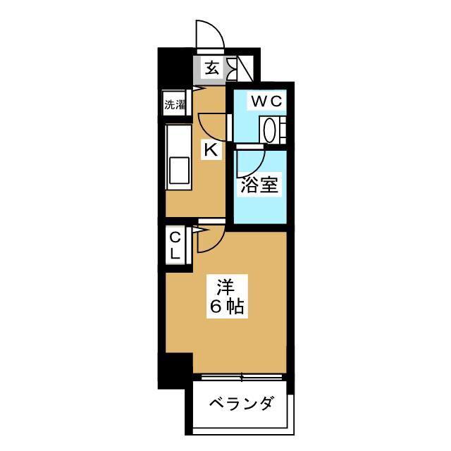KDXレジデンス大島(1K/10階)の間取り写真
