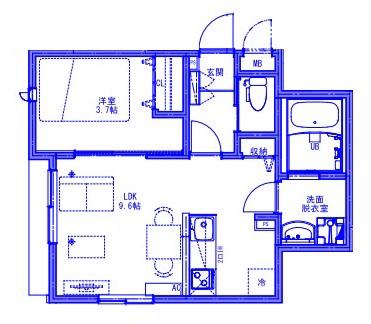 KEIAI RESIDENCE 上尾VI(1LDK/3階)の間取り写真