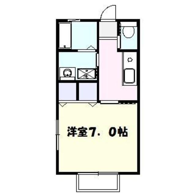 ハイム小林(1K/1階)の間取り写真