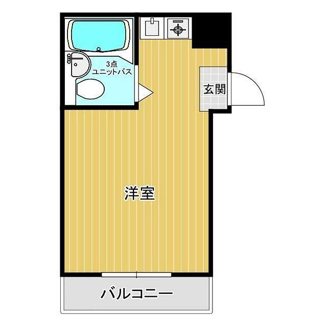 ザ・シオジ(ワンルーム/2階)の間取り写真