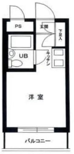 トップ南大塚第3(ワンルーム/2階)の間取り写真