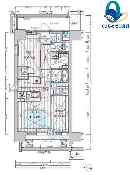 プレサンスレイズ桜山イースト(2LDK/7階)の間取り写真