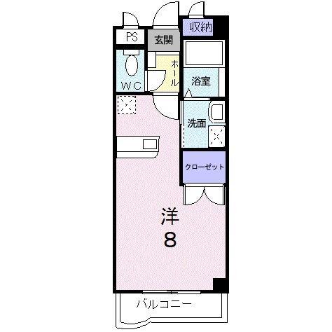 アヴァンシアM(ワンルーム/3階)の間取り写真