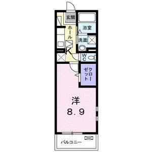 ブエナビスタ(1K/1階)の間取り写真