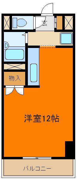 本郷ハイホーム(ワンルーム/10階)の間取り写真