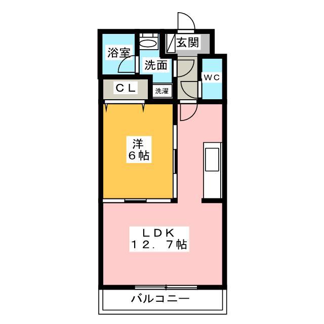 モン・サン・ミシェルI(1LDK/1階)の間取り写真