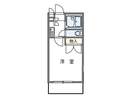 レオパレス永井II(1K/3階)の間取り写真