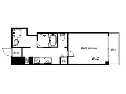 MANO MANSION(1K/3階)の間取り写真