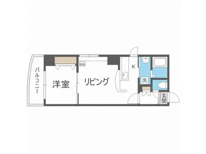 アリスマナーBLD(1LDK/9階)の間取り写真