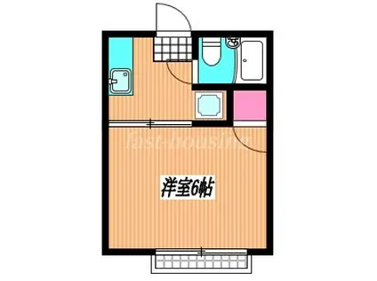 ハイムフェリシア(1K/2階)の間取り写真