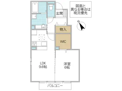 PIA Y`S(1LDK/1階)の間取り写真