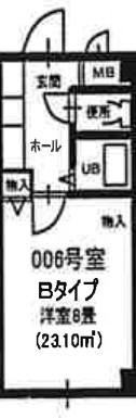 アークYS(ワンルーム/3階)の間取り写真