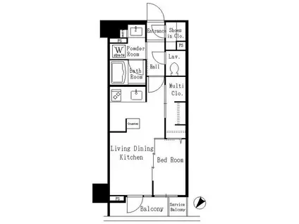 スターヒルズ関内(1LDK/6階)の間取り写真