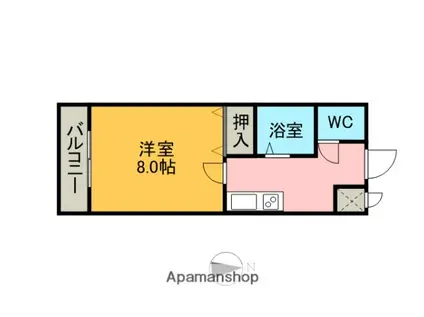 エクセル東浦(1K/1階)の間取り写真