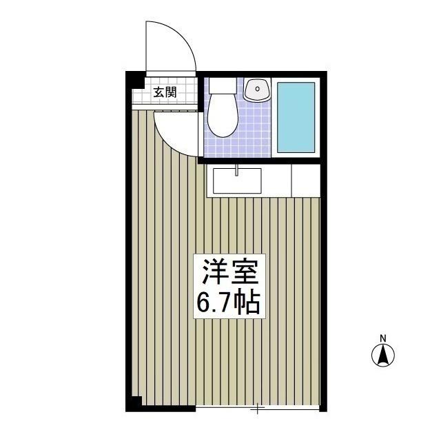 メゾンホワイト(ワンルーム/3階)の間取り写真