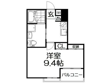 ザ・リッツクラブさくら(1K/2階)の間取り写真