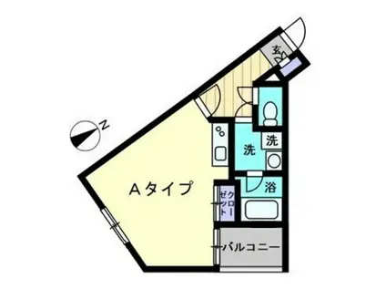 アルファレガロ中庄駅前(ワンルーム/4階)の間取り写真