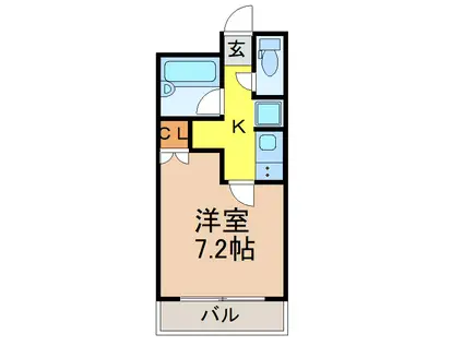 滝子ビリーブ館(1K/2階)の間取り写真