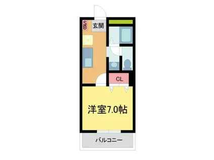 リブレメゾン甲東園エスト(1K/3階)の間取り写真