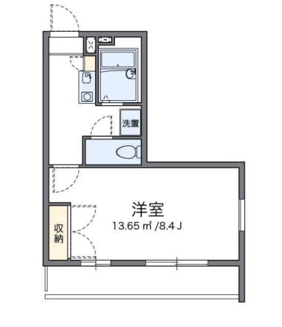 レオパレスアサギリ(1K/2階)の間取り写真