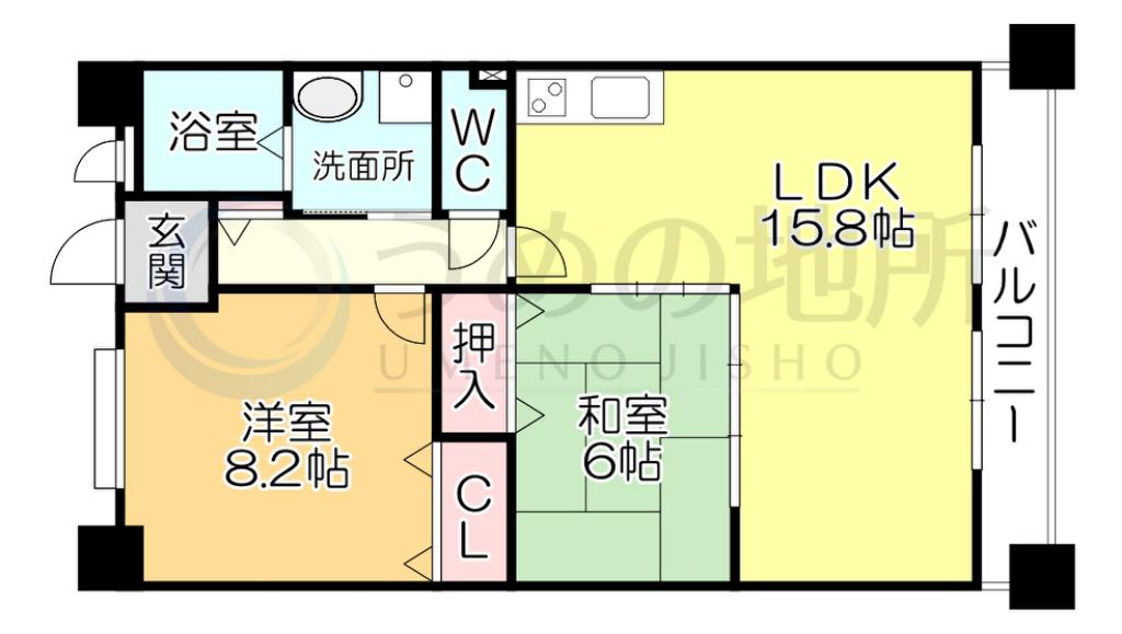 R-BLD03(2LDK/2階)の間取り写真