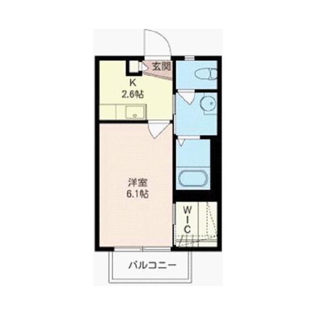 ルミエール鷺沼(1K/1階)の間取り写真