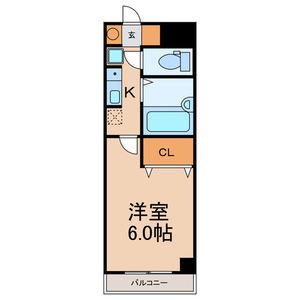 ヤサカハイムIII(1K/4階)の間取り写真
